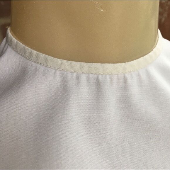 Vintage Handmade Cotton Lace Trim Eye Hook Closure Collar - Picture 6 of 8